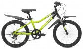 Велосипед MAVERICK 20' хардтейл, рама алюминий, D 37 AL зеленый-черный матов., 6 ск.
